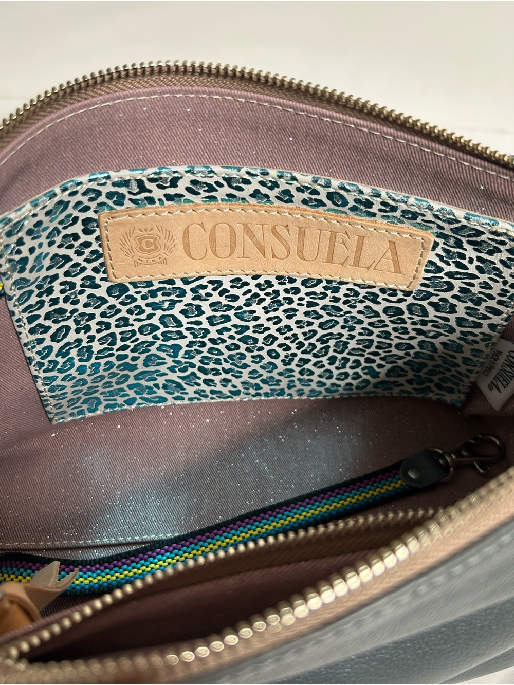 Consuela Keanu Your Way Gray Leather Shoulder Bag - Picture 6 of 12